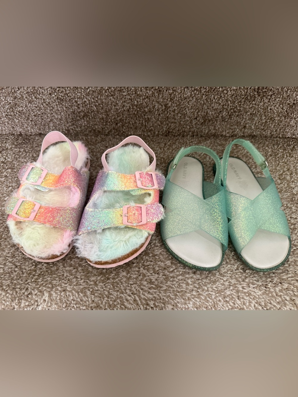 Lot Size 10 2 Pairs Old Navy Girls Toddlers Sandals